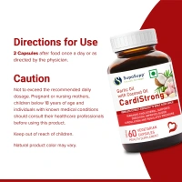 SRI SRI AYURVEDA Cardi Strong (Garlic Oil With Coconut Oil) - Sri Sri - 60 Capsules