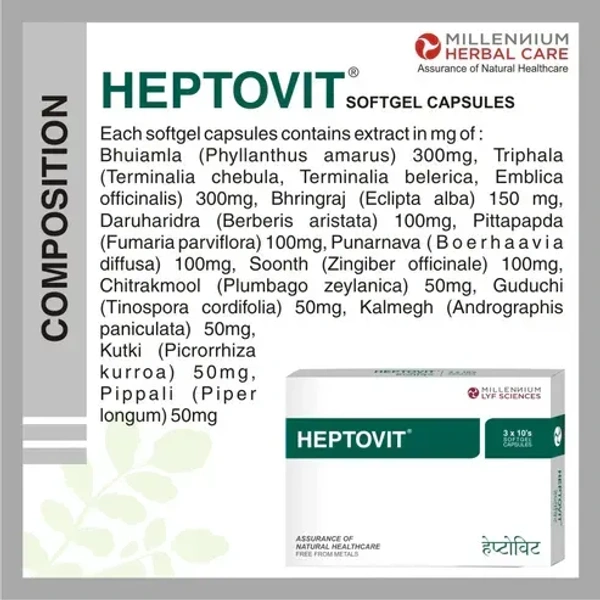 MILLENNIUM HERBALS Heptovit Capsule - Millennium - 10Capsules