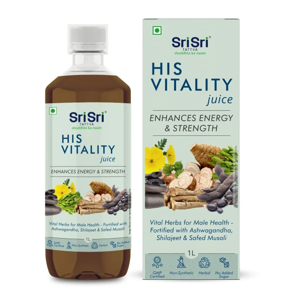 SRI SRI AYURVEDA His Vitality  Juice - Sri Sri - 1L
