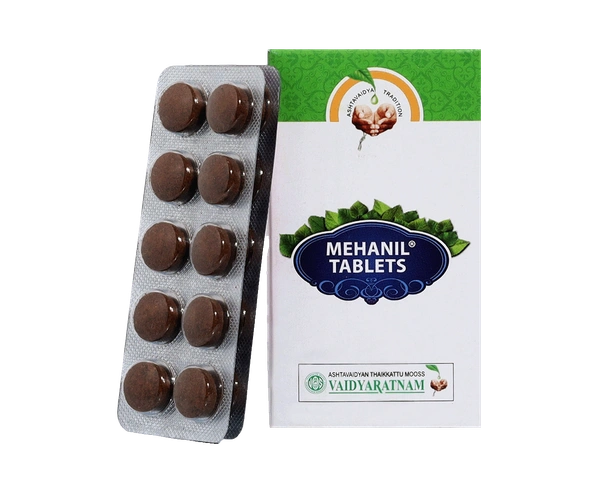 VAIDYARATHNAM Mehanil Tablet - Vaidyaratnam - 10 Tablets