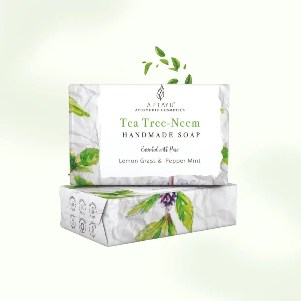 APTAYU Tea Tree Neem Handmade Soap Aptayu - 100Gm