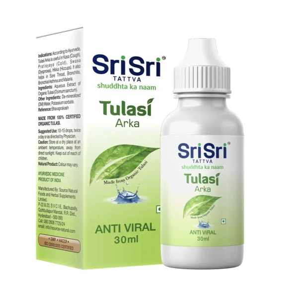 SRI SRI AYURVEDA Tulasi Arka - Sri Sri - 30Ml