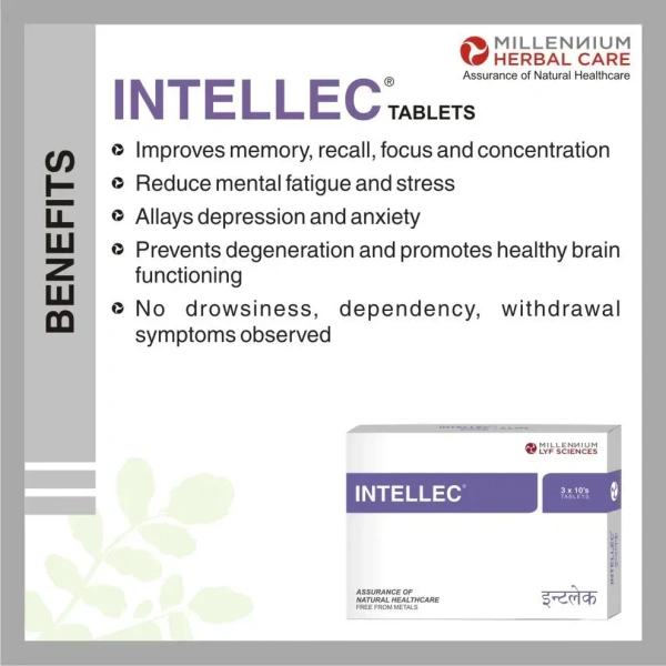 MILLENNIUM HERBALS Intellec Capsule - Millennium  - 10Capsules
