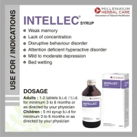 MILLENNIUM HERBALS Intellec Syrup - Millennium - 100ml