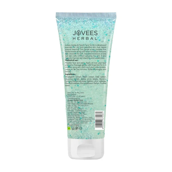 JOVEES HERBAL CARE Jojoba & Neem Face Scrub - Jovees - 100g