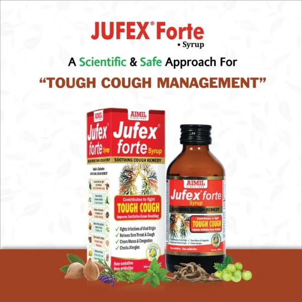 AIMIL PHARMACEUTICAL Jufex Forte Syrup - Aimil  - 100Ml