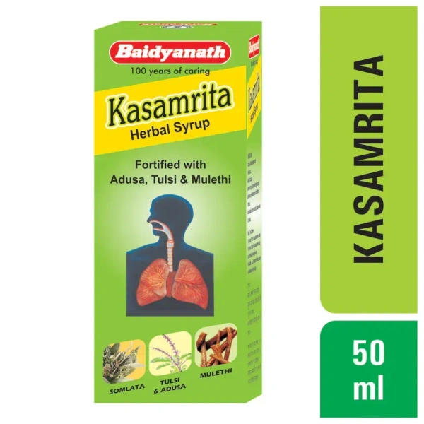 BAIDYANATH  Kasamrita Cough Syrup - Baidyanath - 100Ml