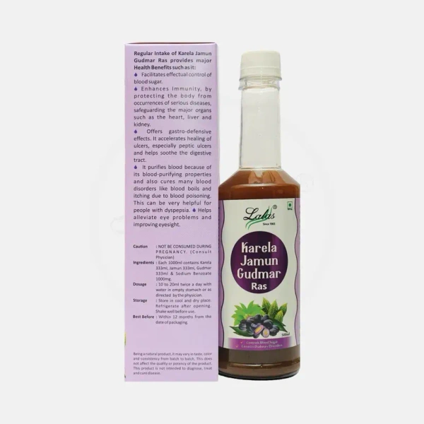 LALA DAWASAZ PVT LTD Karela Jamun Juice - Lalas - 500Ml