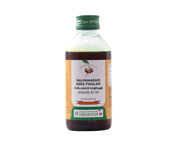 VAIDYARATHNAM Nalpamaradi Kera Tail - Vaidyaratnam - 200Ml