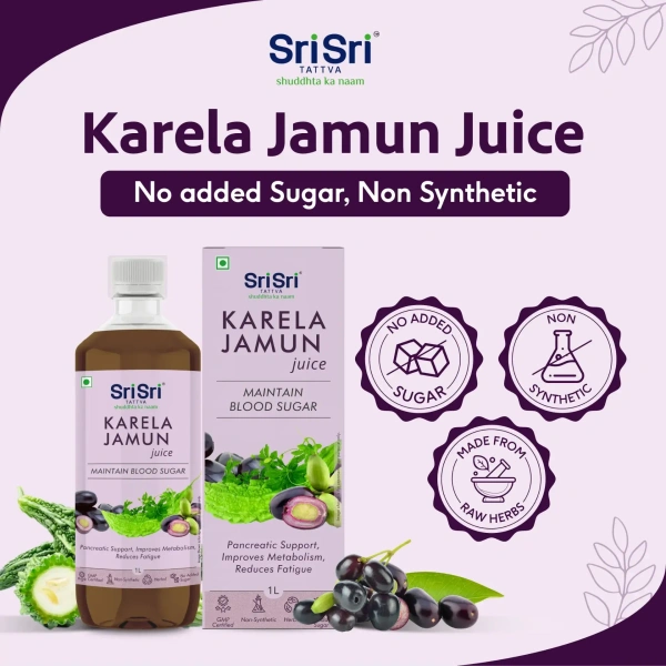 SRI SRI AYURVEDA Karela Jamun Juice - Sri Sri - 500Ml