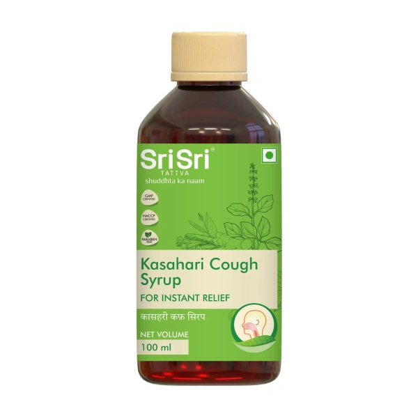 SRI SRI AYURVEDA Kasahari Cough Syrup - Sri Sri - 100Ml