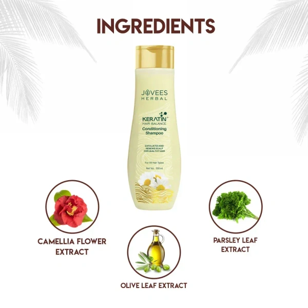 JOVEES HERBAL CARE Keratin Hair Balance Conditioning Shampoo - Jovees - 300ml