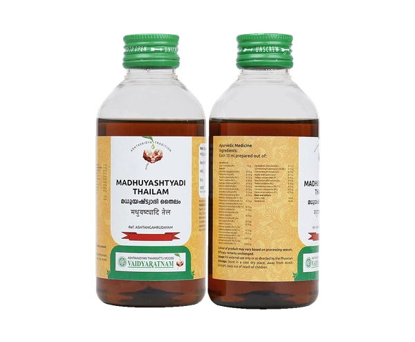 VAIDYARATHNAM Madhuyashtyadi Oil - Vaidyaratnam - 200Ml