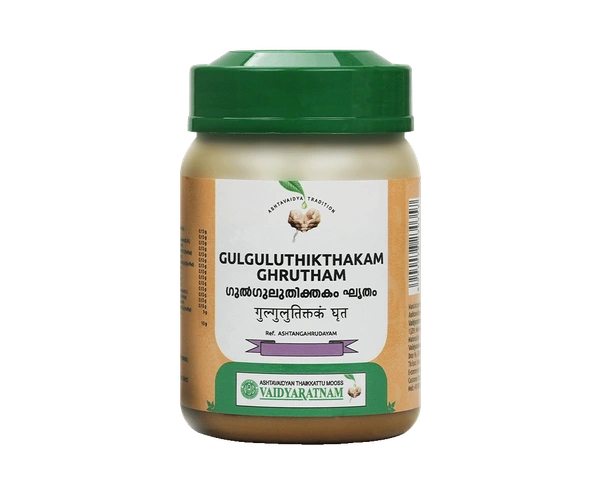 VAIDYARATHNAM Gulgulu Thikthakam Ghrutham - Vaidyaratnam - 150Gm