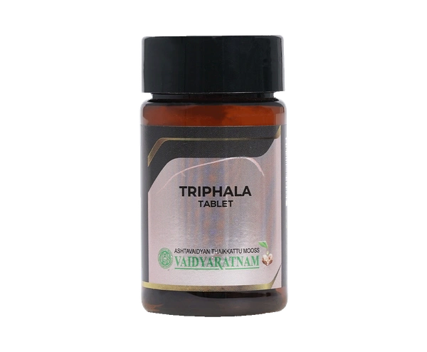 VAIDYARATHNAM Triphala Tablets - Vaidyaratnam - 60 Tablets