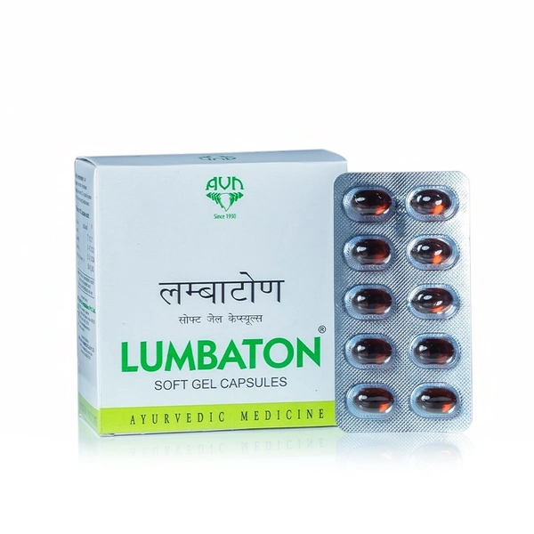 AVN AYURVEDA FORMULA Lumbatone Soft Gel Capsule - Avn Ayurveda - 100Capsule