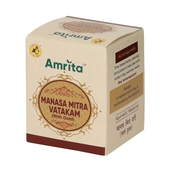 AMRITA DRUGS  Manasmitra Vatakam (Gold) - Amrita - 30 Tablet