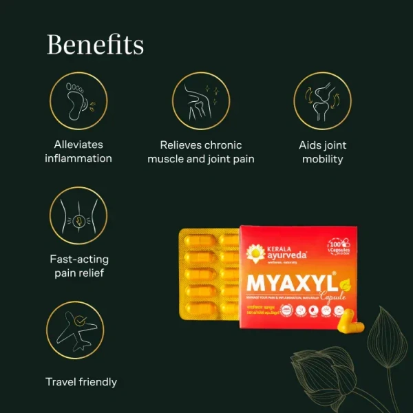  Kerala Ayurveda Myaxyl Capsules - Kerala  - 100Capsules