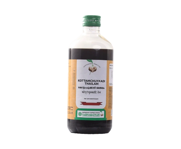 VAIDYARATHNAM Kottamchukkadi Tail - Vaidyaratnam - 450Ml