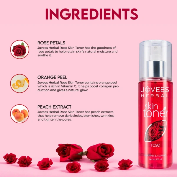 JOVEES HERBAL CARE Rose Toner - Jovees - 200ml