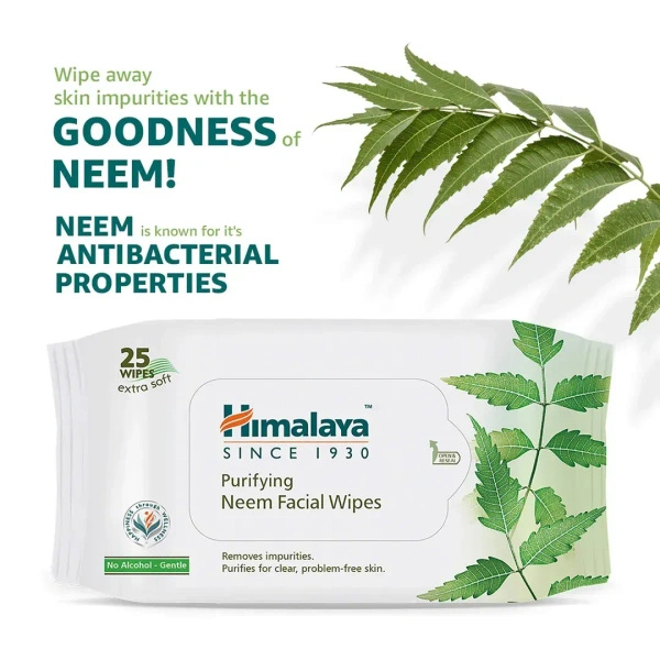HIMALAYA PHARMA Purifying Neem Facial Wipes - Himalaya - 25's