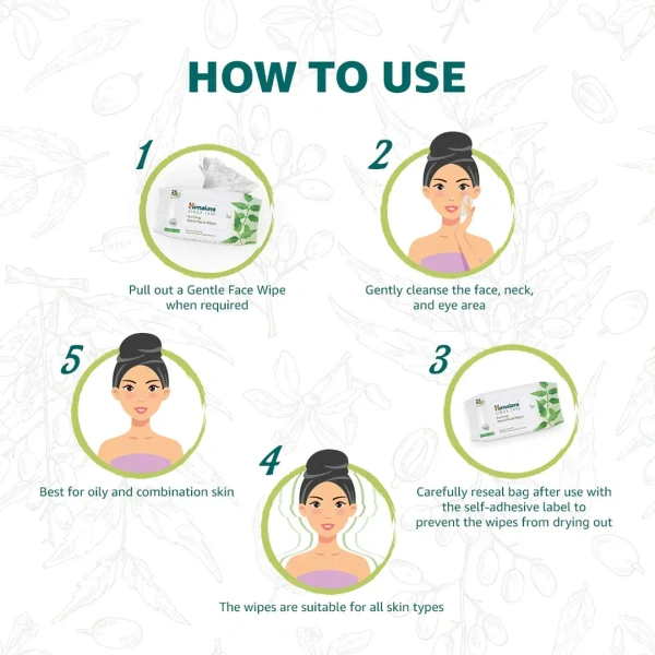 HIMALAYA PHARMA Purifying Neem Facial Wipes - Himalaya - 25's