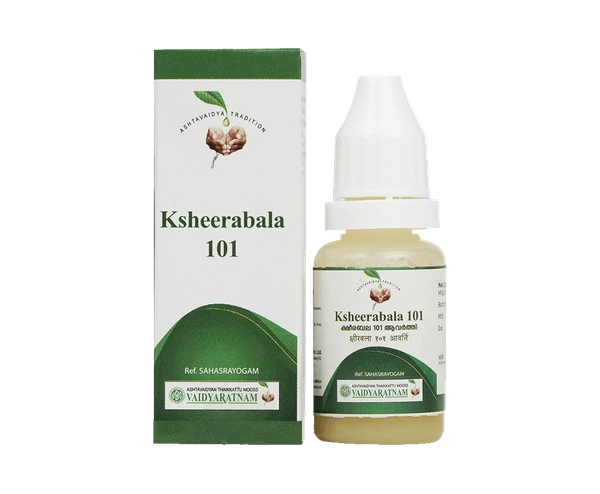 VAIDYARATHNAM Ksheerabala 101 Drops - Vaidyaratnam - 10Ml