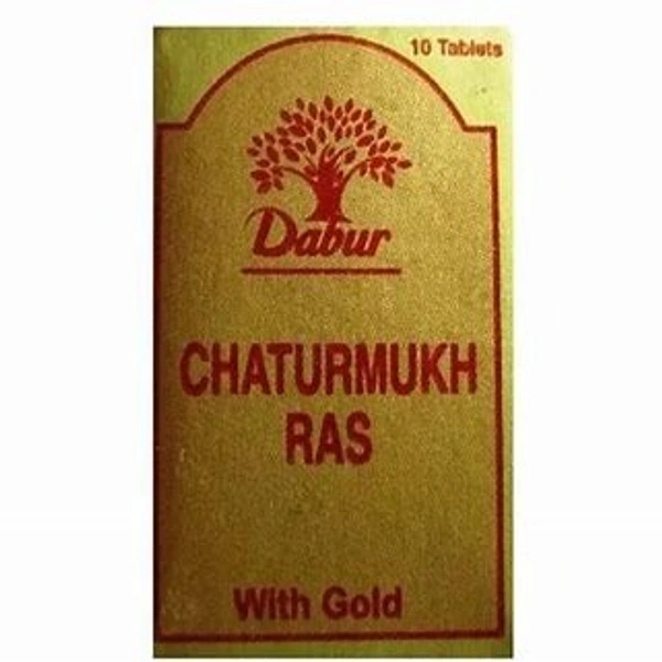 DABUR INDIA LIMITED Chaturmukha Ras(Gold)  - Dabur  - 10Tablet