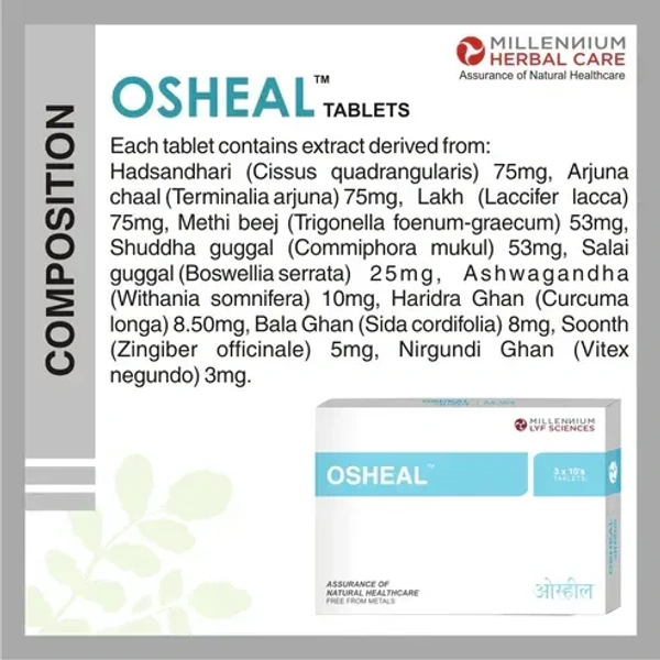 MILLENNIUM HERBALS Osheal Tablet - Millennium - 10Tablets