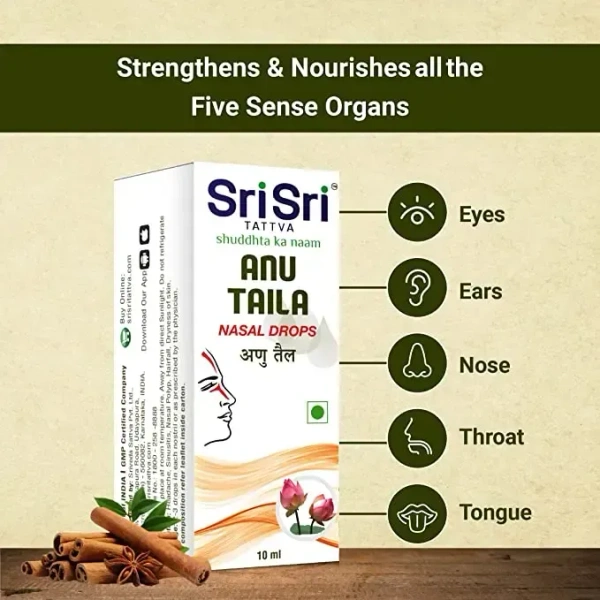 SRI SRI AYURVEDA Anu Taila - Sri Sri - 10Ml