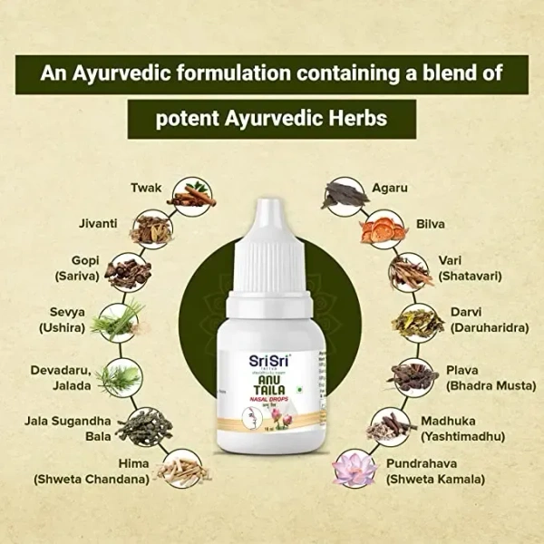 SRI SRI AYURVEDA Anu Taila - Sri Sri - 10Ml