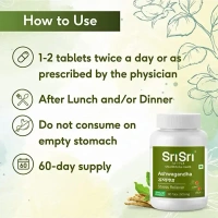 SRI SRI AYURVEDA Ashwagandha Tablet - Sri Sri - 60 Tablets