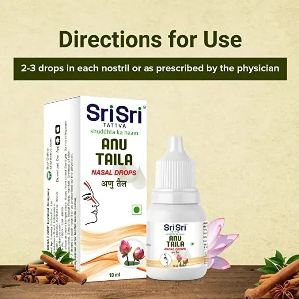 SRI SRI AYURVEDA Anu Taila - Sri Sri - 10Ml