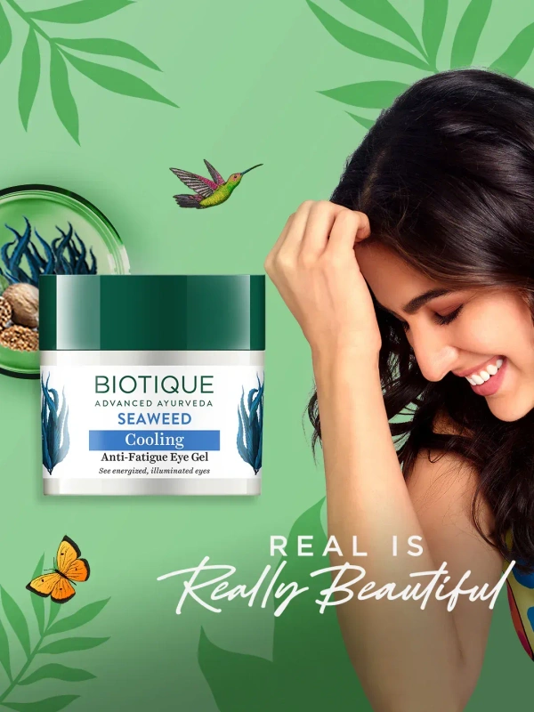 BIOTIQUE Seaweed Eye Gel  - Biotique - 15Gm