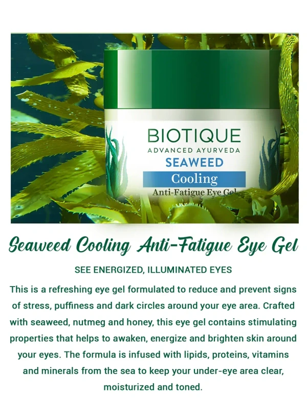 BIOTIQUE Seaweed Eye Gel  - Biotique - 15Gm