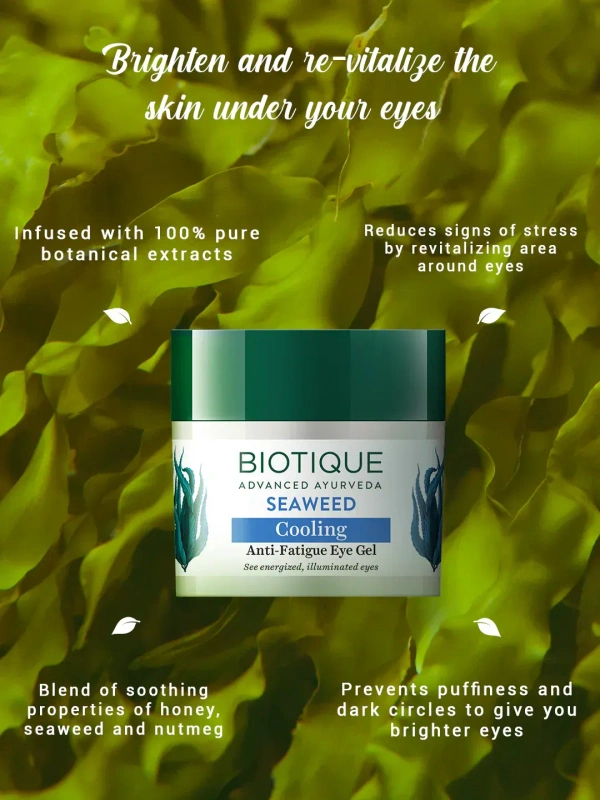 BIOTIQUE Seaweed Eye Gel  - Biotique - 15Gm