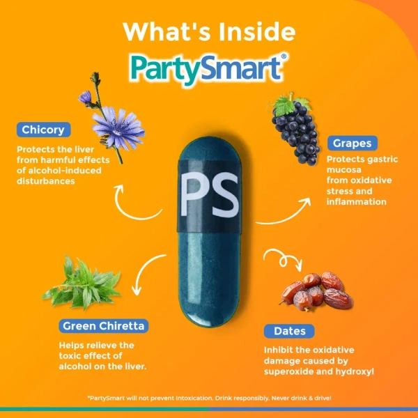 HIMALAYA DRUGS Party Smart Capsule - Himalaya - 5Capsule