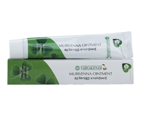 VAIDYARATHNAM Murivenna Ointment - Vaidyaratnam - 12Gm