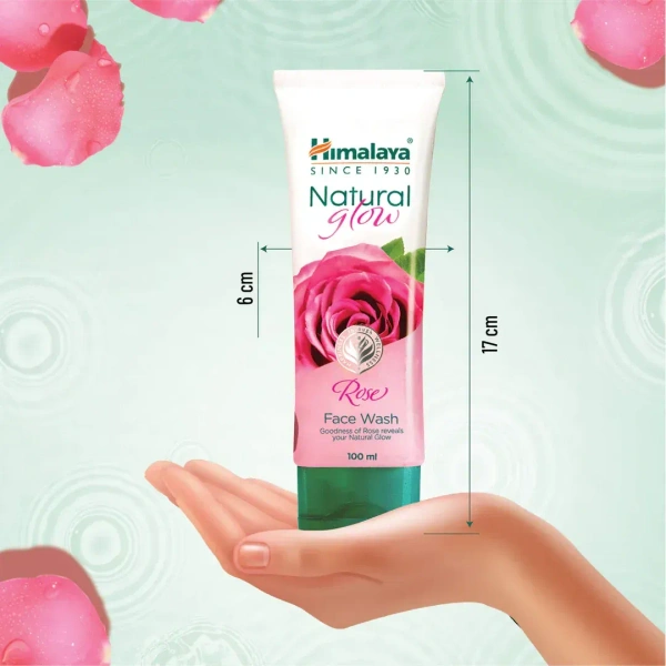 HIMALAYA DRUGS Natural Glow Rose Face Wash - Himalaya - 100Ml