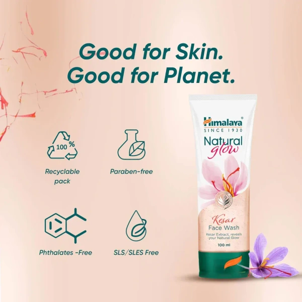 HIMALAYA PHARMACY Natural Glow Kesar Face Wash  - Himalaya - 50ml