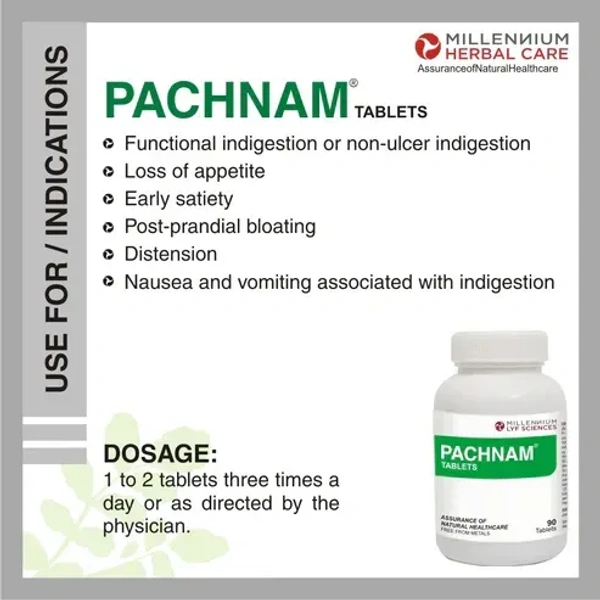 MILLENNIUM HERBALS Pachanam Tablets - Millennium - 90Tablets