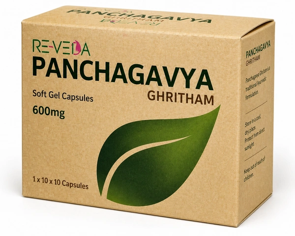 RE-VEDA Panchagavya Ghritham Capsule - Revinto - 100 Capsules