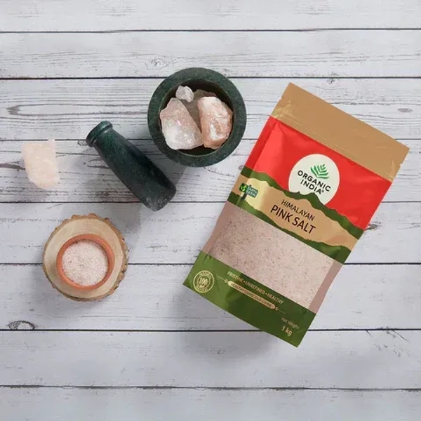 ORGANIC INDIA Himalayan Pink Salt - Organic  - 1Kg
