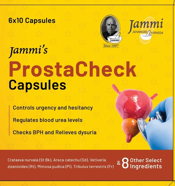JAMMI PHARMACEUTICAL Prostacheck Capsules - JAMMI PHARMACEUTICAL - 60 capsule