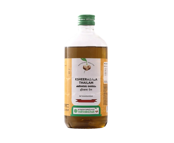 VAIDYARATHNAM Ksheerabala Tail - Vaidyaratnam - 450Ml