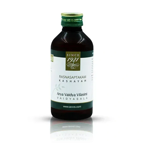 ARYA VAIDYA VILASINI Rasnasaptakam Kashayam - Arya Vaidya Vilasini - 200Ml