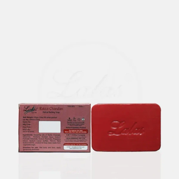 LALA DAWASAZ PVT LTD Rakta Chandan Handmade Soap - Lalas - 100Gm