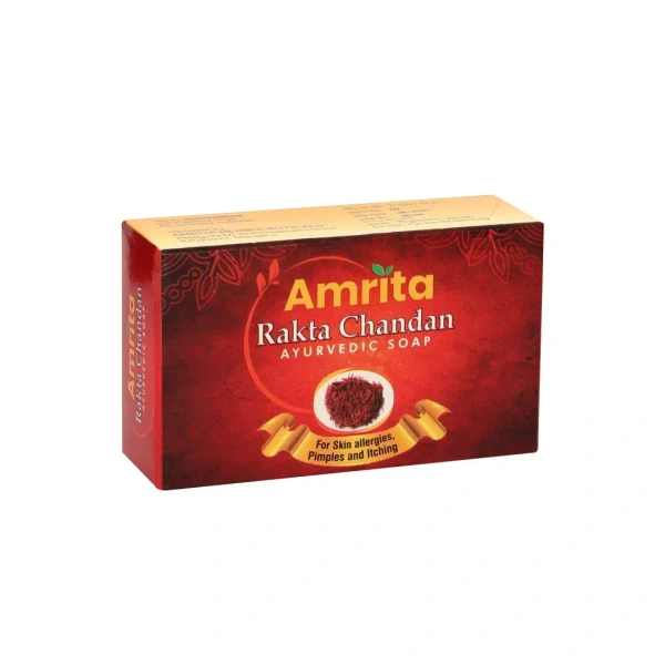 AMRITA DRUGS  Rakta Chandan Ayurvedic Soap - Amrita - 75Gm