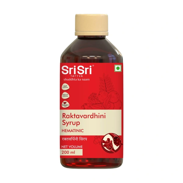 SRI SRI AYURVEDA Raktavardhini Syrup - Sri Sri - 200Ml