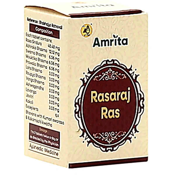 AMRITA DRUGS Rasraj Ras(Gold) - Amrita - 10 Tab